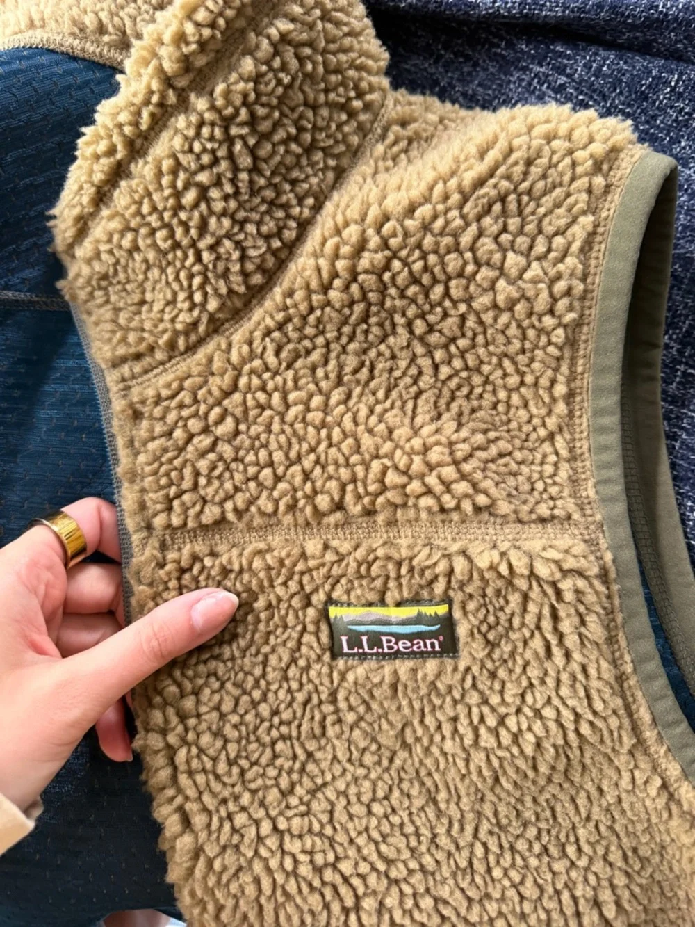 L.L.Bean Mountain Pile
Fleece Vest in Fatigue Green - Picture 7 of 9